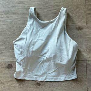 Lululemon Athletica Align High Neck Crop Top - Natural Ivory